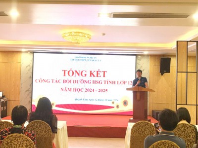 Tổng kết công tác bồi dưỡng và thi học sinh giỏi tỉnh năm học 2024-2025